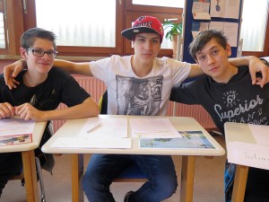 Drei Teilnehmende der mittelpunkt-Schreibwerkstatt Bad Boll 2017