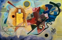 Gemälde von Kandinsky 1925: Gelb-Rot-Blau