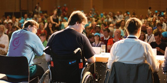 Foto von früherem Kongress: Blick vom Podium in den Saal