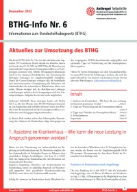 Titelseite des BTHG-Info Nr. 6