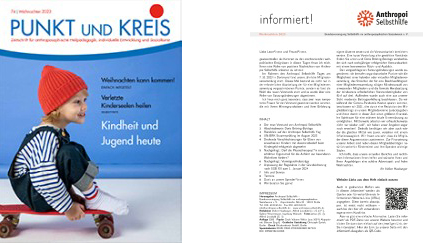 Cover der Weihnachtshefte von PUNKT UND KREIS sowie "informiert!"